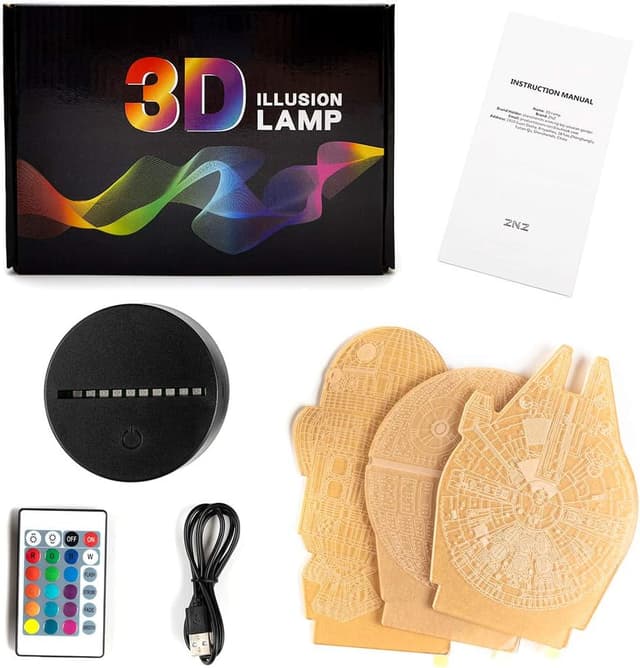 Thumbnail 6 de 3D Star Wars Lamp 16-colour LED mood light