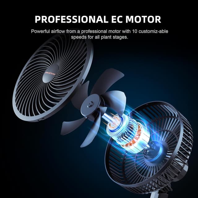 Thumbnail 2 de SPIDER FARMER Grow Ventilatore clip 10 velocità