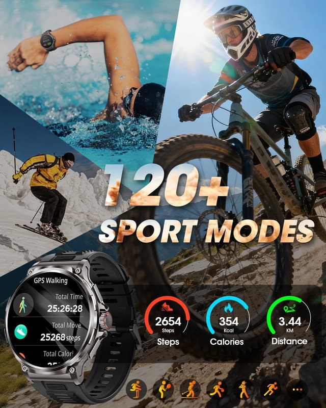 Detalle 2 de Montre Connectée Homme 1,92" AMOLED