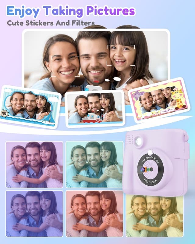 Thumbnail 4 de YORKOO Kids Camera 1080P with 32GB