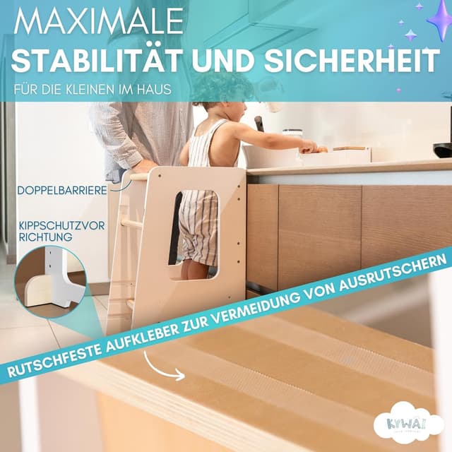 Thumbnail 4 de KYWAI Montessori Lernturm Premium, höhenverstellbar 👶