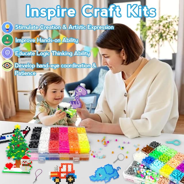 Thumbnail 6 de KIFHCMPR Bügelperlen Set 72 Farben, 5 mm