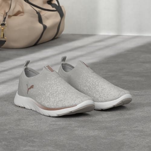 Detalle 2 de PUMA Women Softride Remi Slip-on: Zapatillas Running 🚀 Ash Gray