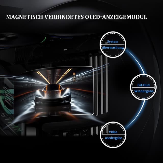 Detalle de TR Rainbow Vision 360 TURBO ARGB Black AIO con schermo curvo 6,67” 2400×1080 per AM4/AM5