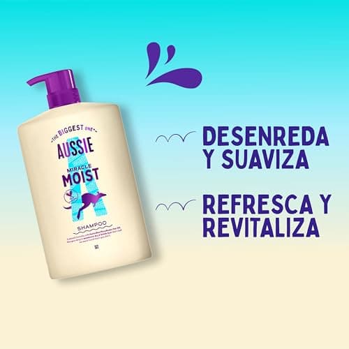 Thumbnail 1 de Aussie Miracle Moist Champú 1000 ml para cabello seco y quebradizo