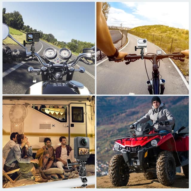 Thumbnail 4 de PULUZ 360° Motorradlenkerhalter für Action-Kameras