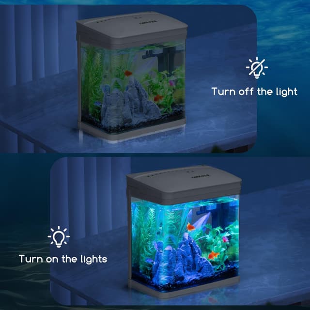 Thumbnail 6 de Nobleza LED luce per acquario RGB da 30 cm con telecomando (IP67) e dimmer