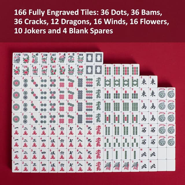 Thumbnail 2 de Jongyance American Mahjong Set 166 Tiles