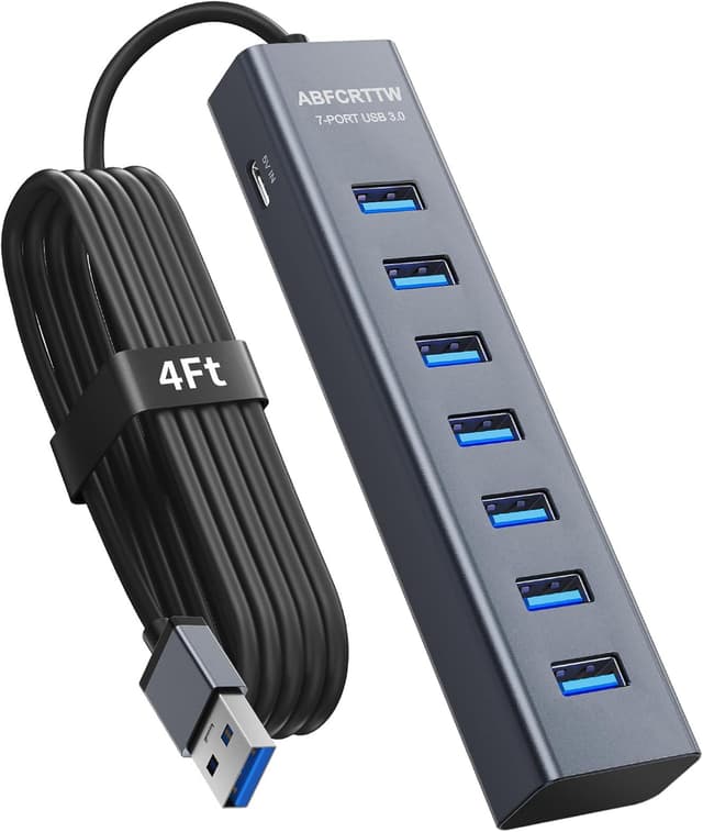 Detalle de 4Ft 7-Port USB 3.0 Hub for Desktop
