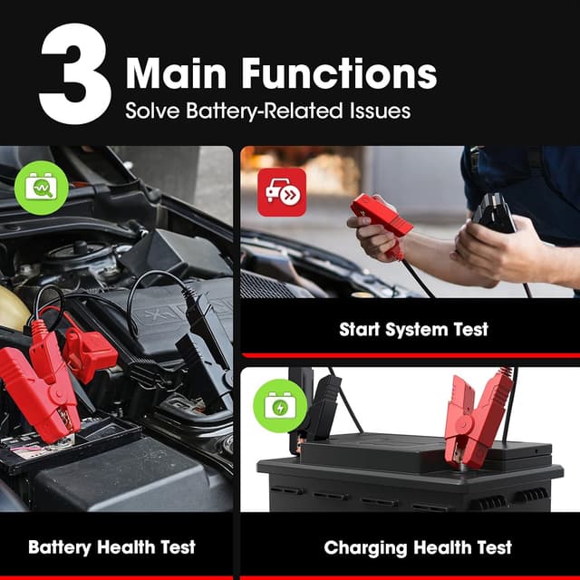 Detalle de Testeur de batterie voiture 12V BST360