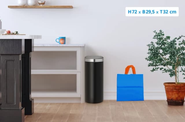 Thumbnail 6 de Brabantia Touch Bin 30 Liter Mattschwarz đź—‘
