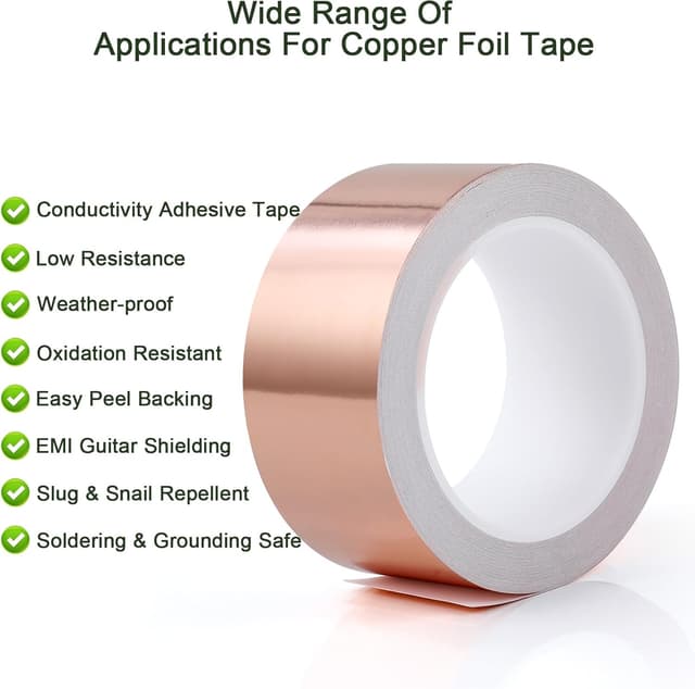 Thumbnail 5 de Romon Nastro lamina rame 50mm x 20m — nastro conduttivo