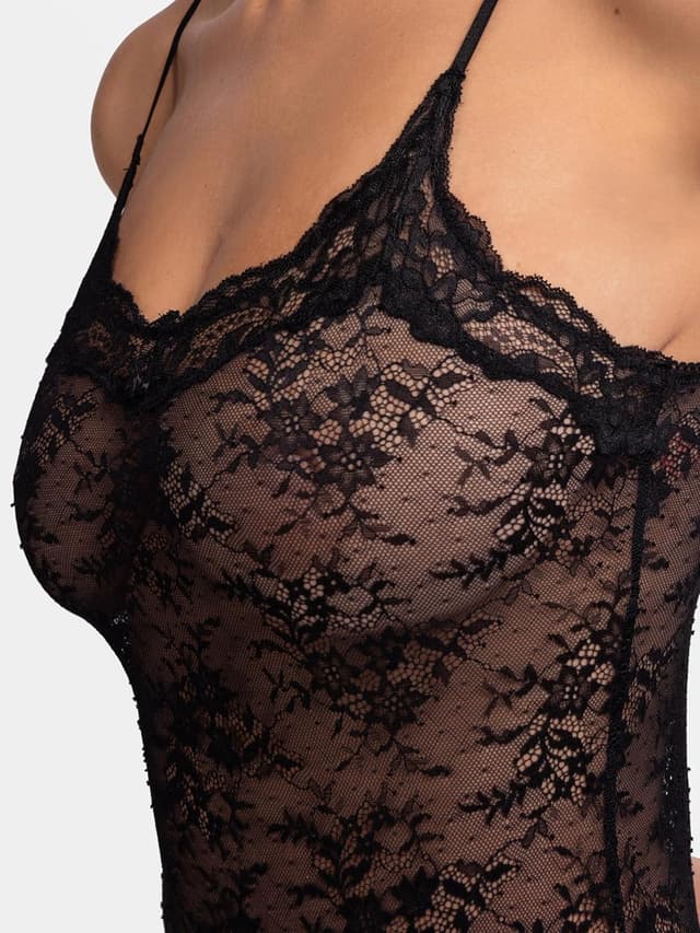 Detalle de Dorina Women’s Origins Non-Padded Lace Bodysuit (Black)