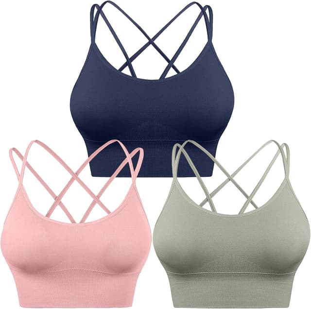 Thumbnail 6 de HANERDUN Damen Sport-BH für Yoga & Fitness mit Gepolsterten, nahtlosem Design ohne Bügel