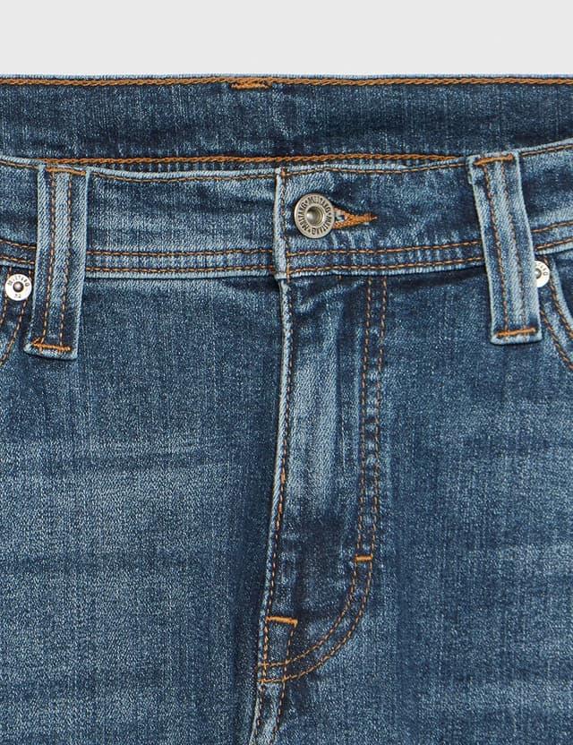 Detalle 2 de MUSTANG Herren Stretch Slim Fit Jeans „Vegas“ – Denim in Schwarz/Grau/Blau, Größen 30–44