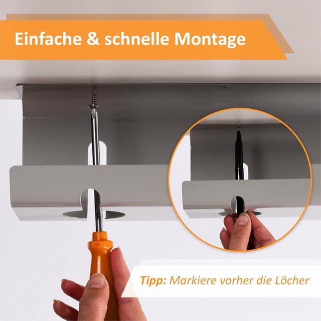 Detalle 1 de Stilemo Kabelmanagement am Schreibtisch 43 cm