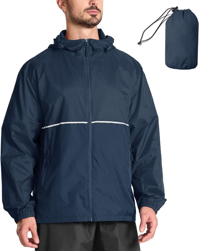 Thumbnail 6 de SwissWell Men’s Lightweight Waterproof Packable Rain Jacket (Water-Resistant, Windproof, Breathable)