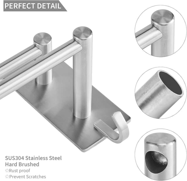 Detalle 2 de JS Handtuchhalter 60 cm aus Edelstahl