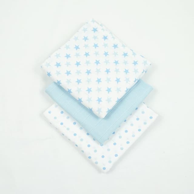 Thumbnail 4 de MuslinZ Muslin Cloths for Baby 6 Pack Blue Star