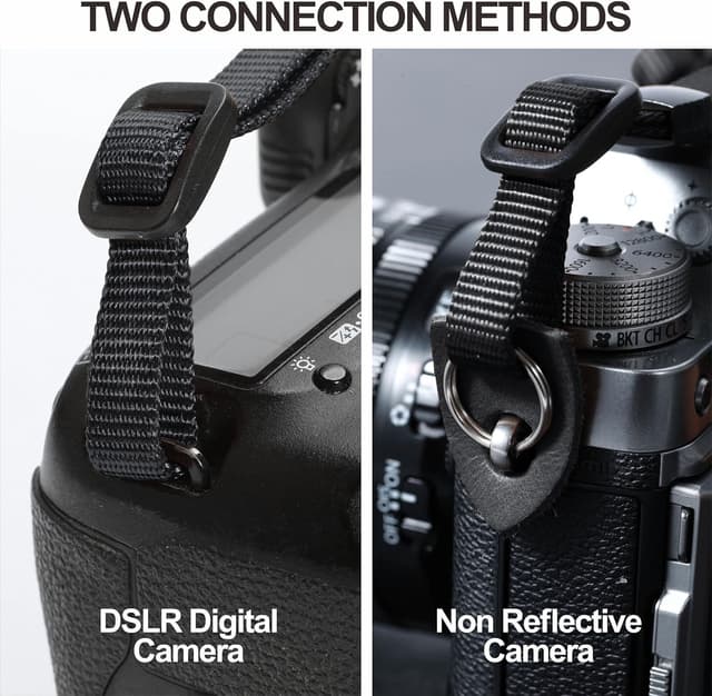 Detalle 2 de Padwa Lifestyle Camera Strap – 2 inch wide cowhide ends, vintage jacquard embroidered strap for cameras & binoculars