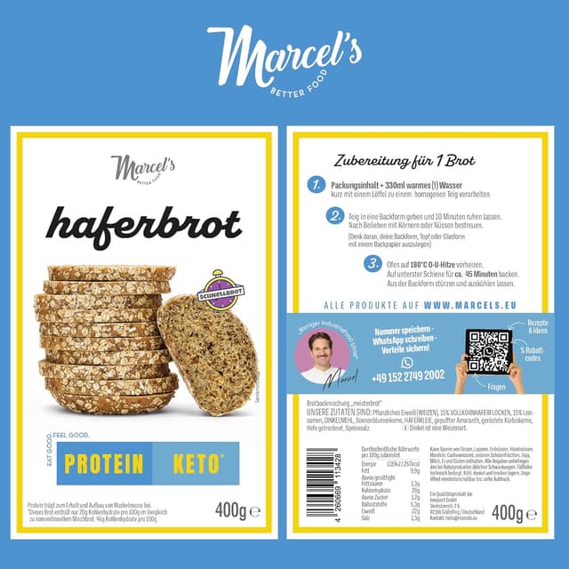 Thumbnail 6 de Marcel’s Haferbrot Sonnenblumenbrot 1.200 g