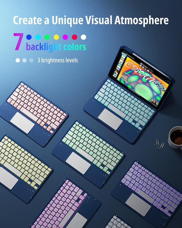 Detalle de CACOE iPad-Tastaturhülle A16 mit 7 Farben