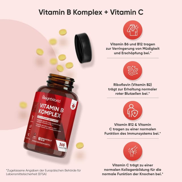 Thumbnail 5 de WeightWorld Vitamin B Komplex 365 Tabletten đź’Š