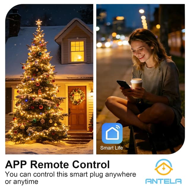 Detalle de ANTELA ANTELA prise connectée WiFi 4 pièces