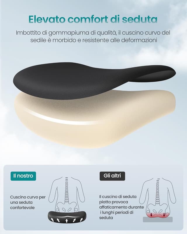 Thumbnail 5 de SONGMICS OBN088B01 sedia da ufficio 150 kg