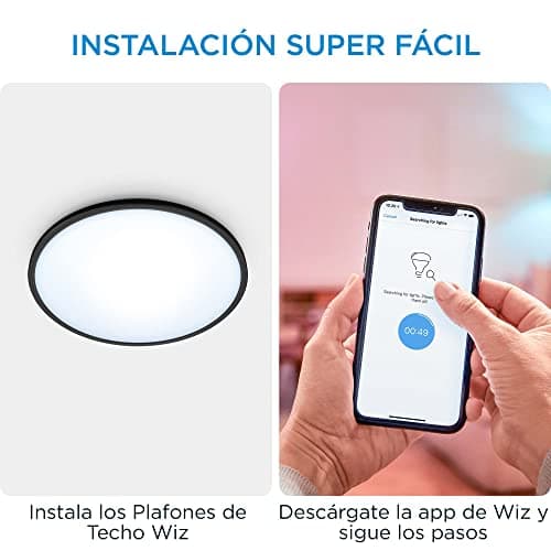 Thumbnail 5 de WiZ Superslim 16W: Lámpara de Techo Inteligente Wi-Fi 🌟