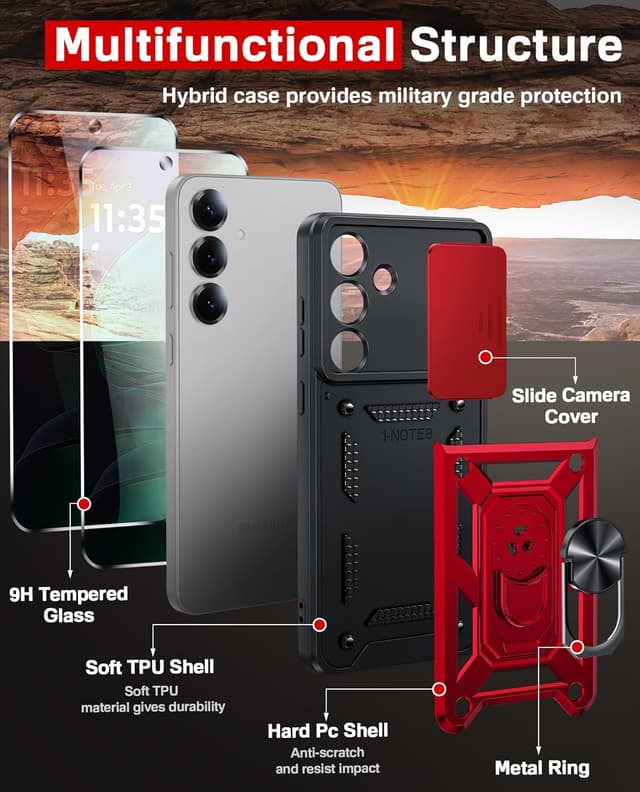 Thumbnail 2 de LeYi Galaxy S25 FE Case