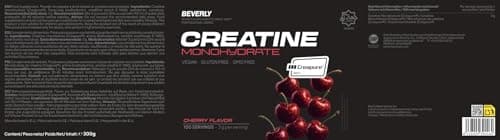 Thumbnail 7 de Beverly Nutrition Beverly Creatina Monohidrato Creapure® 300 g (100 dosis) con sabor a cereza