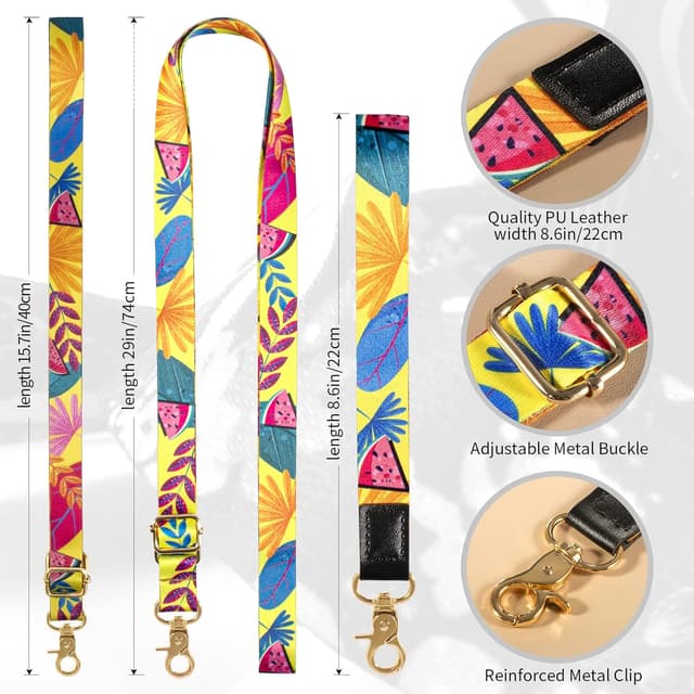 Detalle de DGHYDZ universal adjustable cell phone lanyard with wrist strap and crossbody neck lanyard