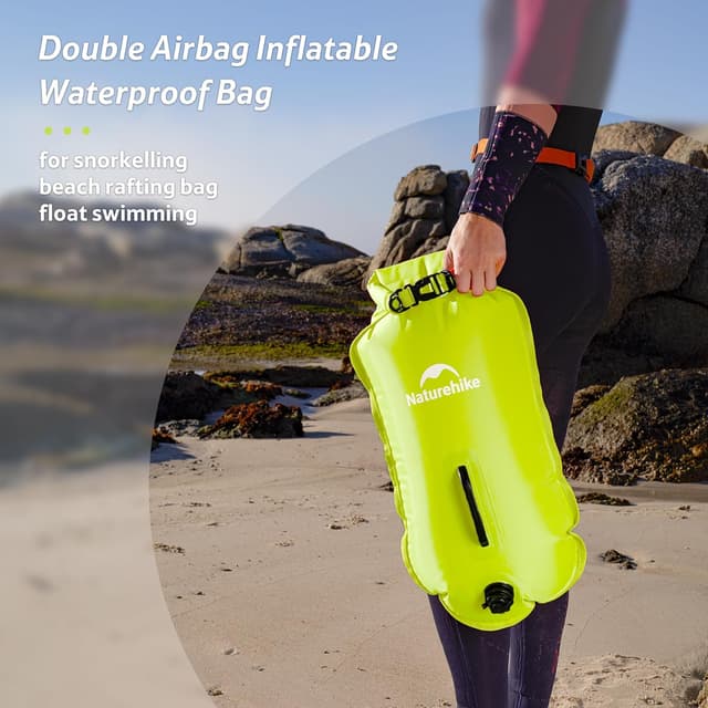 Detalle 2 de Naturehike Bouée flottante 18L avec deux airbags et sac étanche