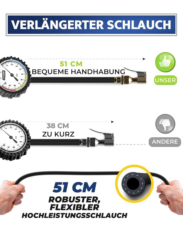 Thumbnail 4 de GERCHWAY Reifenfüller mit Manometer