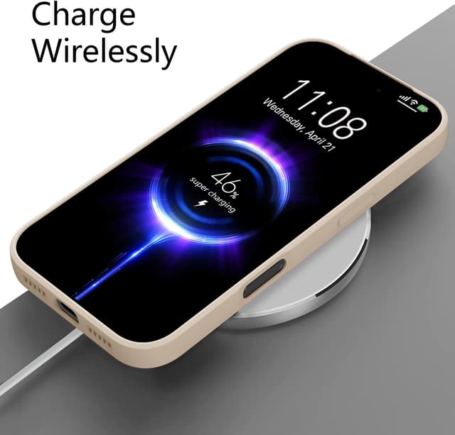 Detalle de HGH für iPhone 17 Pro Silikonhülle mit Lanyard – dünner Rundumschutz (6,3") in Khaki