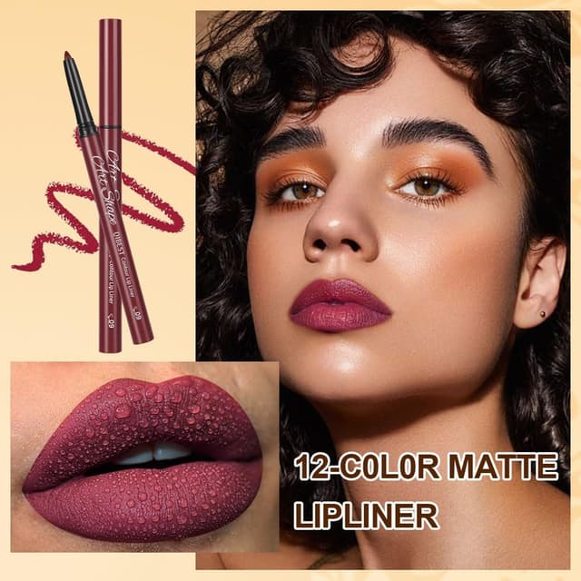 Detalle de LOPHE Matita Labbra: set da 12 colori impermeabili, anti-sbavature e waterproof