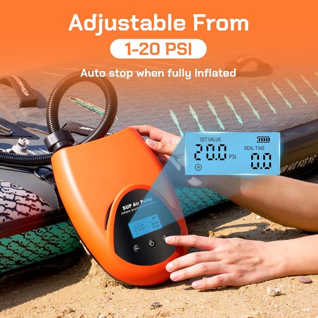 Detalle de TONSIM Electric SUP Pump 20 PSI 15000mAh