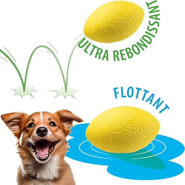 Thumbnail 1 de Ferplast jouet chien durable, non toxique, jaune ⚡