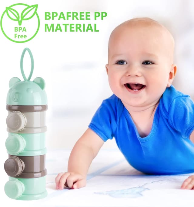 Thumbnail 6 de Vicloon dosatore impilabile per latte in polvere con 4 scomparti (verde)