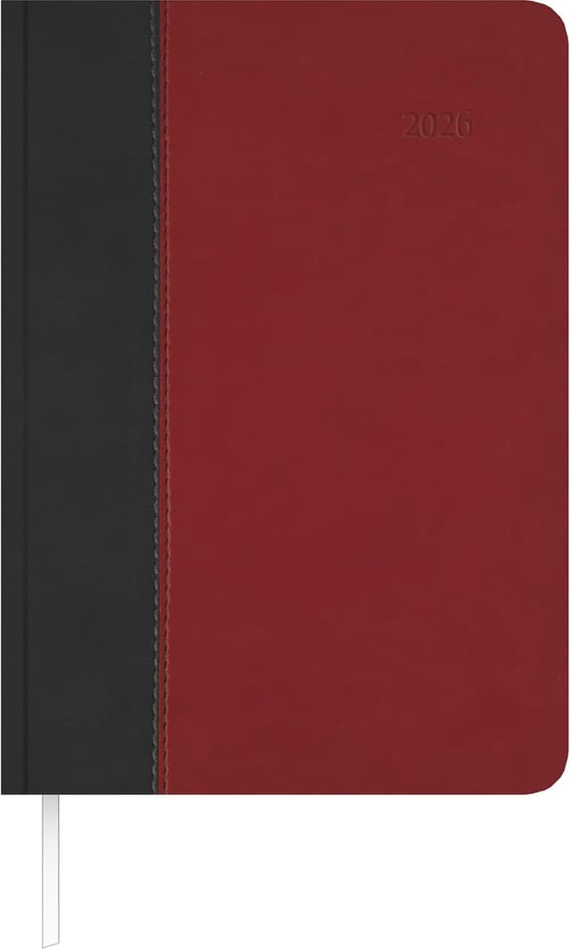 Detalle de Zettler Buchkalender Premium Fire Schwarz-Rot A5 2026