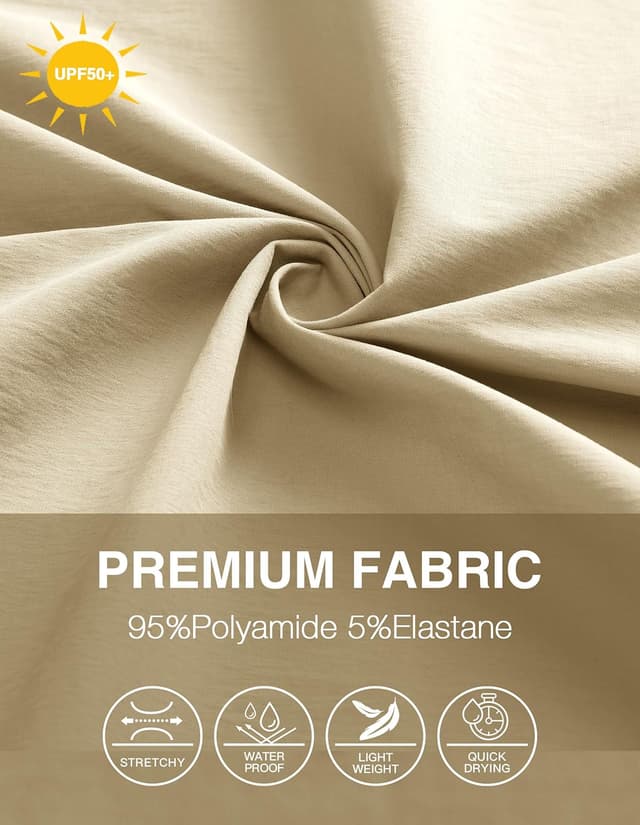 Detalle de PULI Golf Shorts for Men, Relaxed Fit Stretch, 5-Inch Inseam (Waterproof, Quick-Dry)