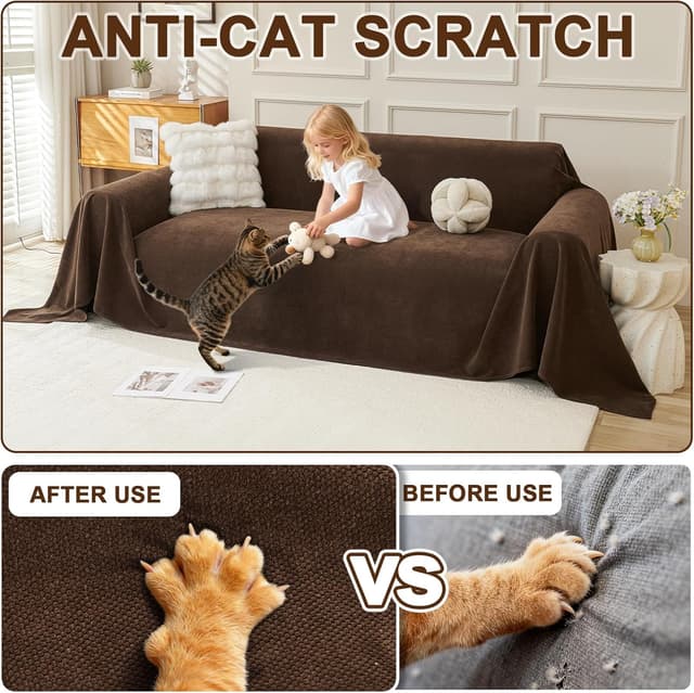 Detalle 2 de Royhom Telo Copridivano 180x300 Marrone