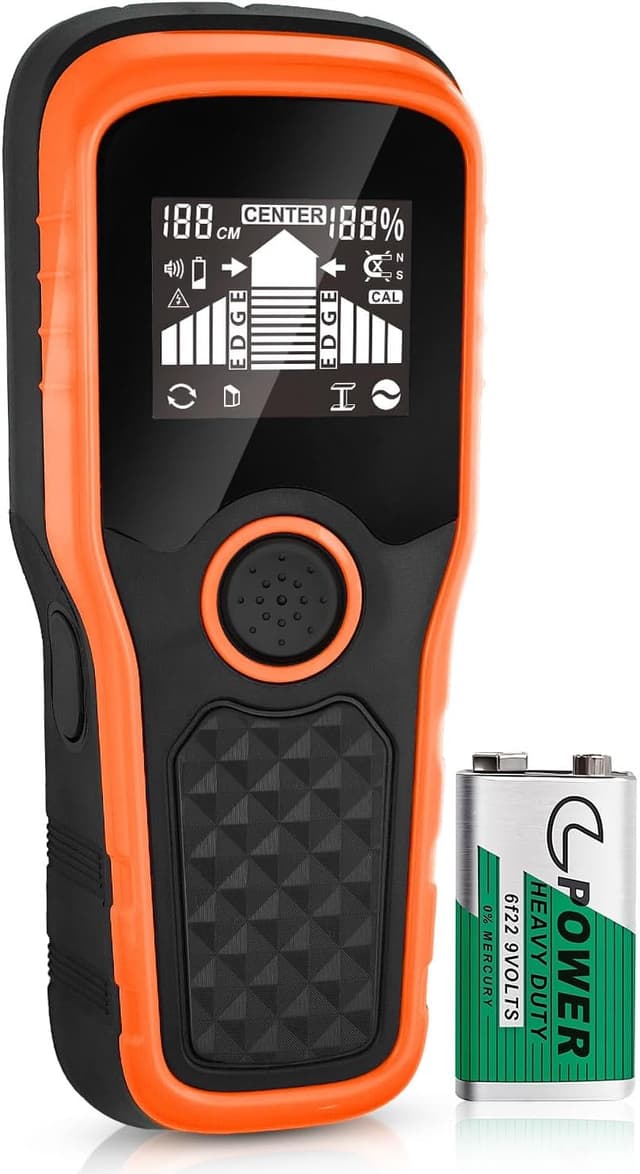 Detalle de 2026 Upgraded Smart Automatic Stud Finder (5-in-1) with LCD display and audio alarm