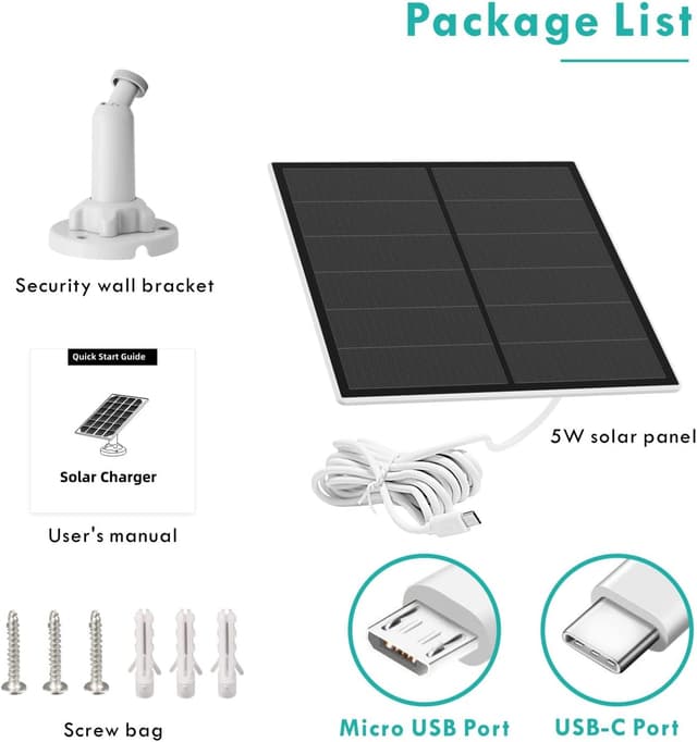Thumbnail 6 de 5W Solar Panel for Security Camera