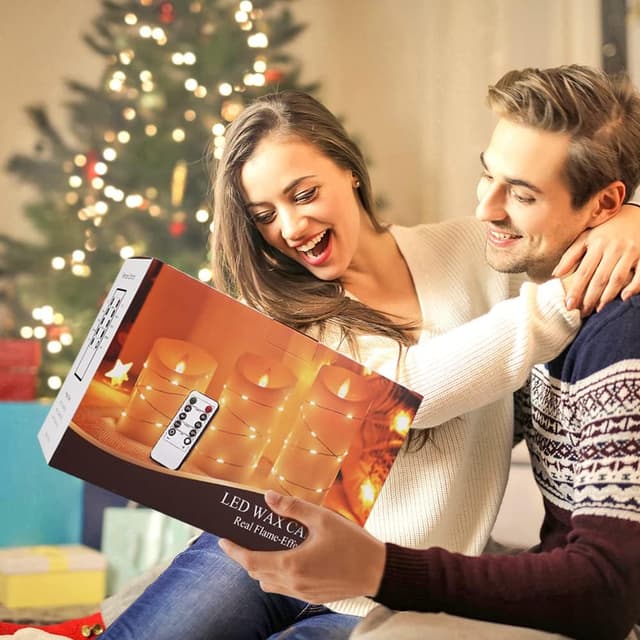 Detalle 2 de YINUO LIGHT LED candles set, timer and remote