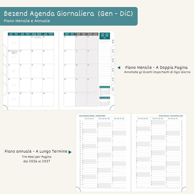 Thumbnail 3 de BEZEND Agenda 2026 Giornaliera A5