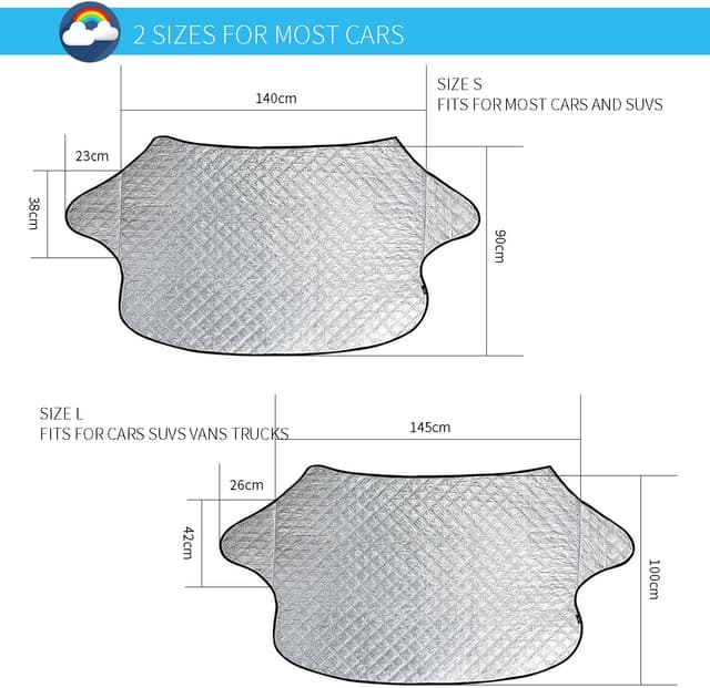 Thumbnail 5 de SNMIX Windscreen Cover for Winter and Summer 🪟