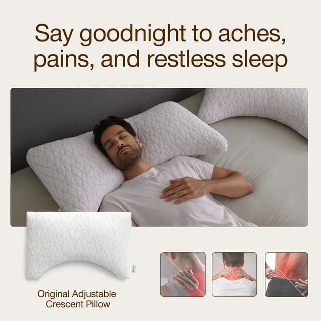 Thumbnail 2 de Coop Home Goods Crescent Adjustable Pillow