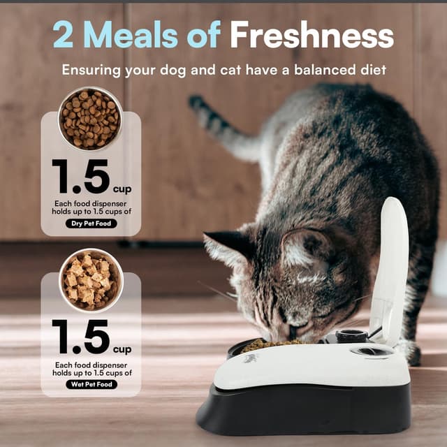 Thumbnail 5 de Pawise Automatic Cat & Dog Feeder 48‑hour timer